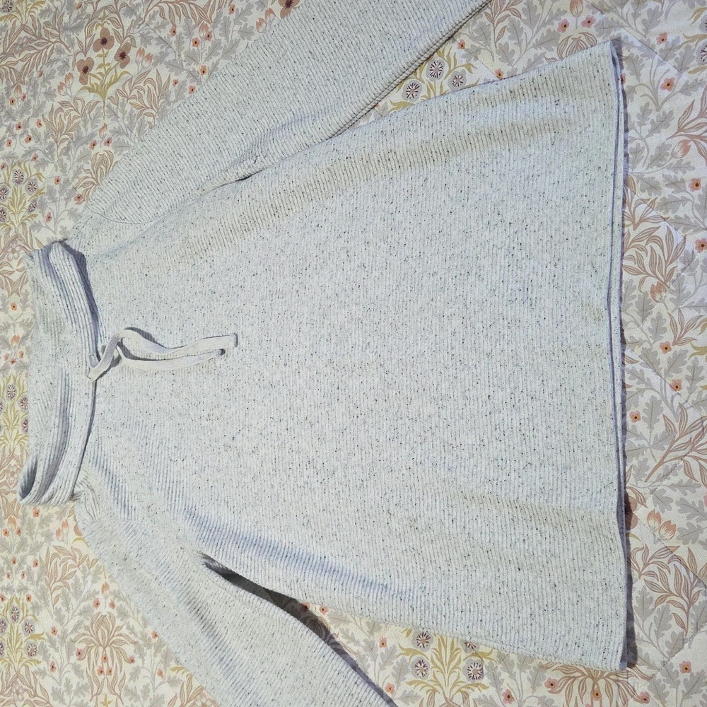 Talbots Heather Gray Cowlneck
